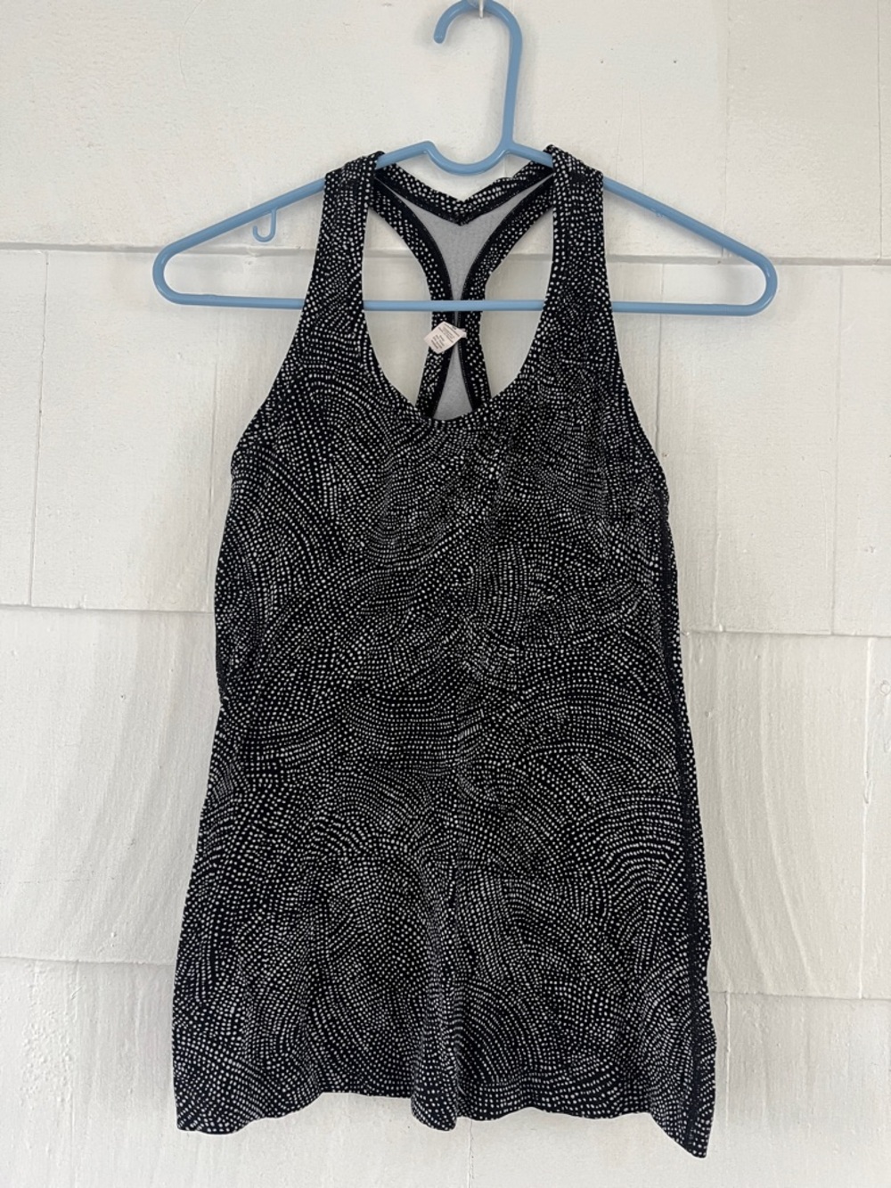 Lululemon Black & White Polka Dot Racerback Tank